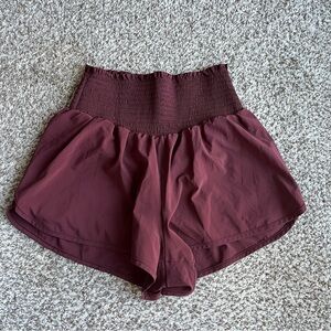 NWOT Women's Offline Aerie Real Me Smocked Running Shorts size Medium
